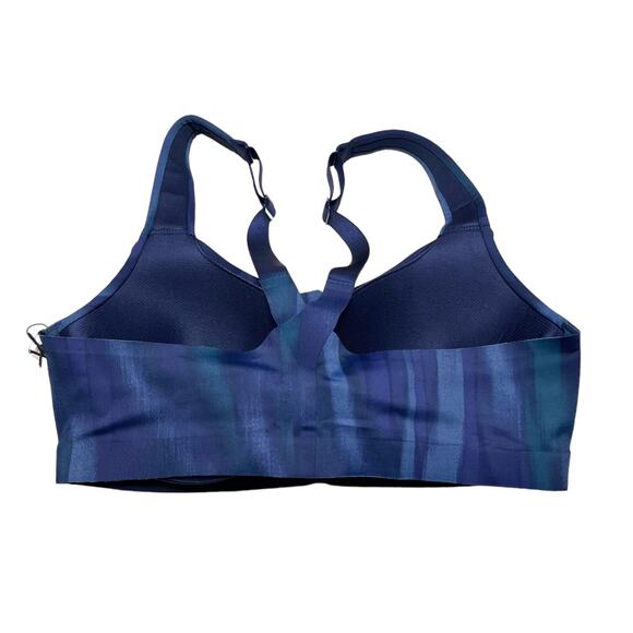 Victoria's Secret Knockout Front-Close Sports Bra Navy Ripple Size 34D - Picture 2 of 6